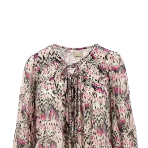 Sale Printed silk 'Ametissa' blouse Shirts