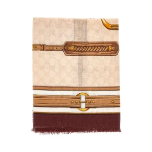 Online Printed wool and silk shawl Scarves