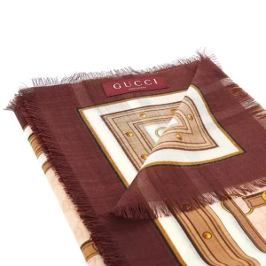 Online Printed wool and silk shawl Scarves