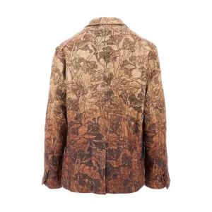Discount Printed wool double-breasted jacket Jackets