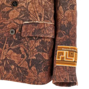 Discount Printed wool double-breasted jacket Jackets