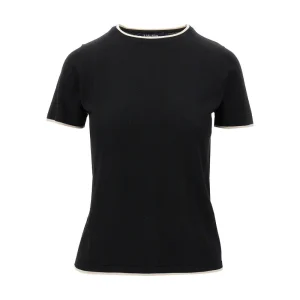 New Pure New Wool knitted T-shirt Knitwear