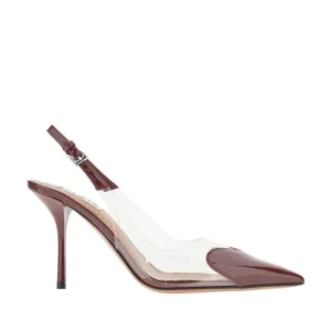 Online PVC and leather 'Le Coeur' slingback pumps Heeled Shoes