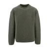 Clearance Quilted jersey crewneck sweatshirt Sweatshirts