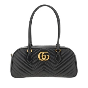 Fashion Quilted leather medium 'GG Marmont' bag Shoulder Bags