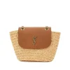 Hot Raffia and leather mini 'Manon' bag Shoulder Bags