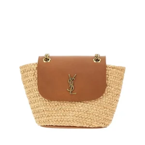 Hot Raffia and leather mini 'Manon' bag Shoulder Bags