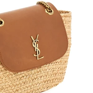 Hot Raffia and leather mini 'Manon' bag Shoulder Bags