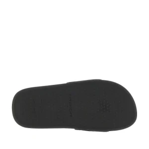 Outlet Raffia slides with logo embroidery Sandals