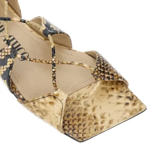 Clearance Reneè' python-print leather sandals Sandals