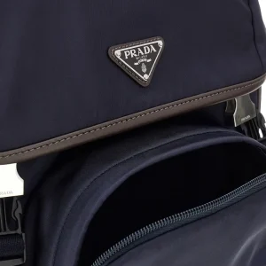 Outlet Re-Nylon backpack with triangle logo Backpacks