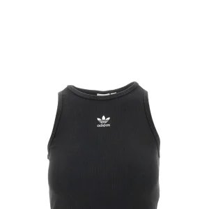 Discount Ribbed jersey top with logo embroidery Tops