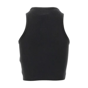 Discount Ribbed jersey top with logo embroidery Tops