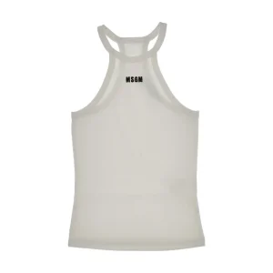 Online Ribbed tank top with logo embroidery Tops