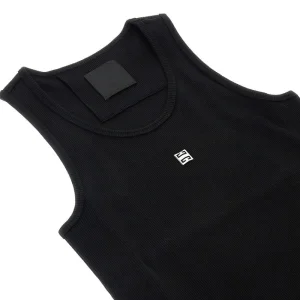 Hot Ribbed tank top with logo detail Tops