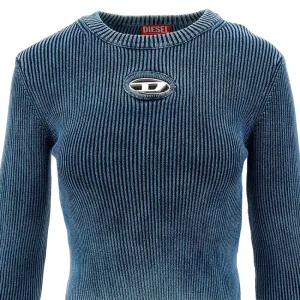 Discount Ribbed top with Oval D insert Knitwear