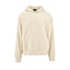Fashion Ribbed velour hoodie Sweatshirts