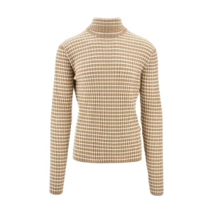 Outlet Ribbed wool turtleneck sweater Knitwear