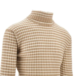 Outlet Ribbed wool turtleneck sweater Knitwear