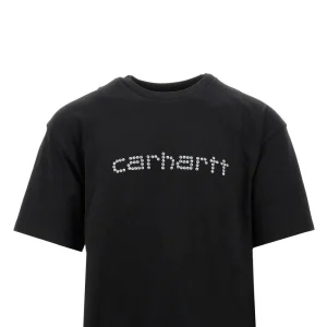 Outlet Rivet Script' print T-shirt T-Shirts And Polo Shirts