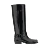 Online Rockstud' leather biker boots Boots And Ankle Boots