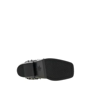 Online Rockstud' leather biker boots Boots And Ankle Boots