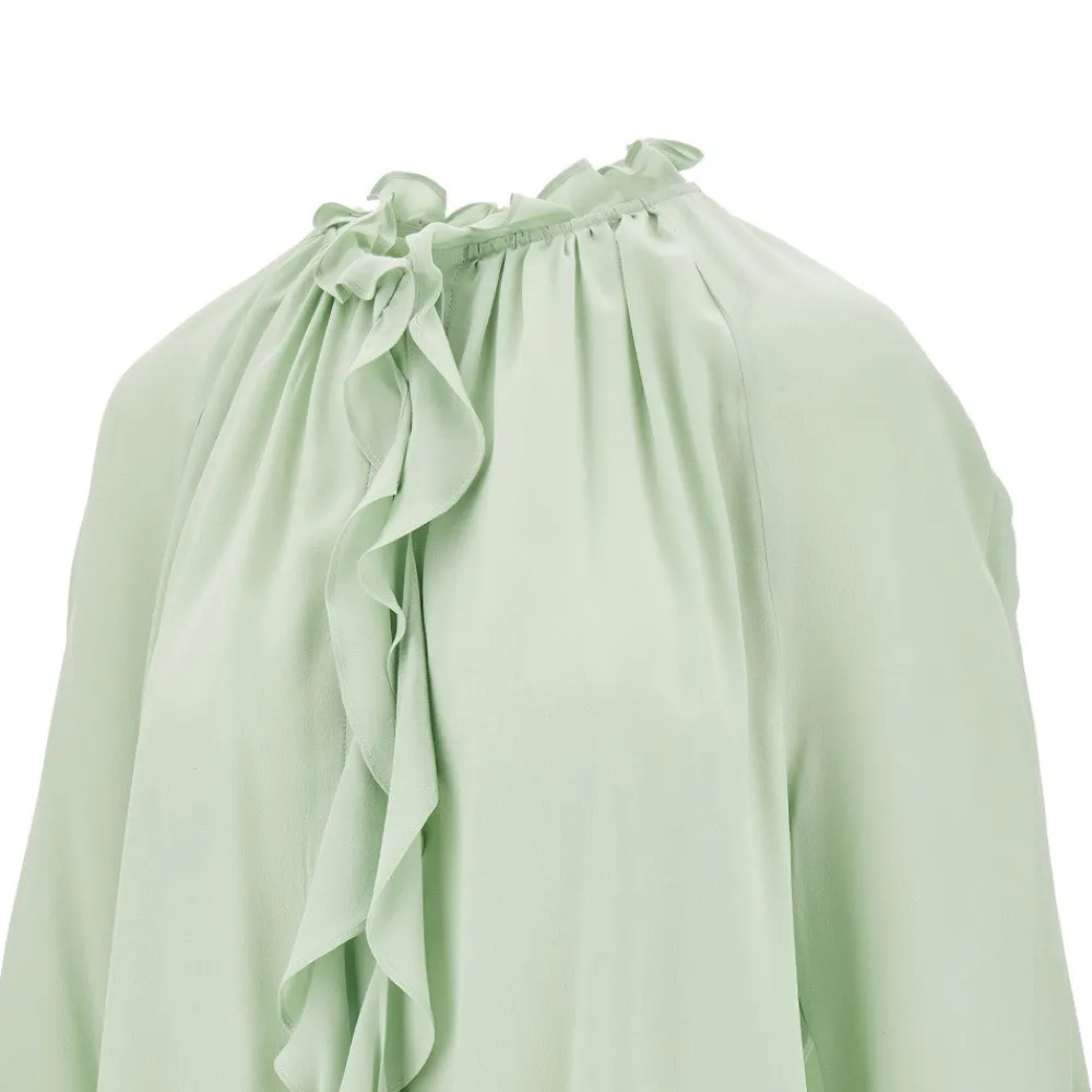 ruffled_crepe_de_chine_sh_1.webp Outlet Ruffled Crepe de Chine shirt Shirts