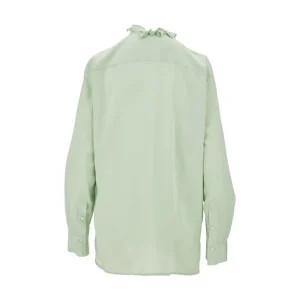 Outlet Ruffled Crepe de Chine shirt Shirts