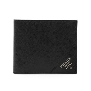 Outlet Saffiano leather bi-fold wallet Wallets And Small Leather Goods