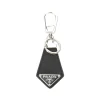 Outlet Saffiano leather keyholder with logo Key Holders