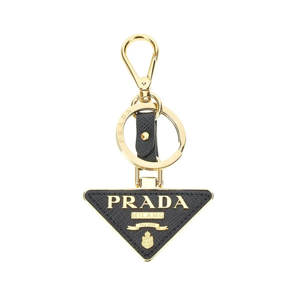 saffiano_leather_logo_key_0.webp Online Saffiano leather logo key-ring Glasses And Other Accessories