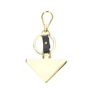 Online Saffiano leather logo key-ring Glasses And Other Accessories