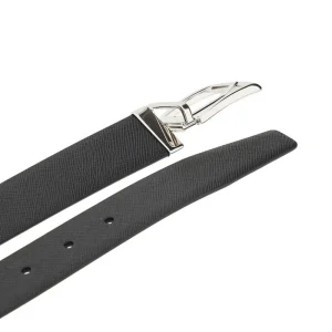 Clearance Saffiano leather reversible belt Belts