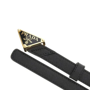 New Saffiano leather slim belt Belts