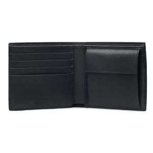 Outlet Saffiano leather wallet with triangle logo Wallets And Small Leather Goods