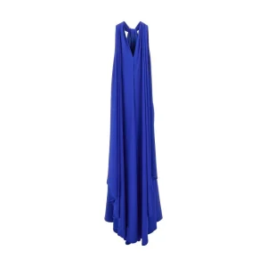 Discount Satin long dress with integrated cape Dresses