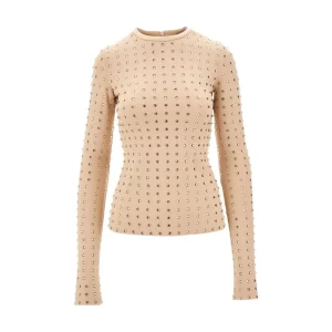 Fashion Scuba jersey top with crystals Tops