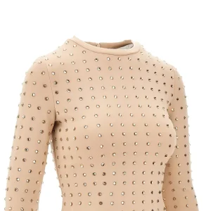 Fashion Scuba jersey top with crystals Tops