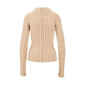Fashion Scuba jersey top with crystals Tops