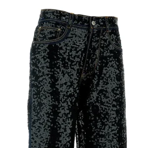 Sale Sequinned straight-leg jeans Jeans