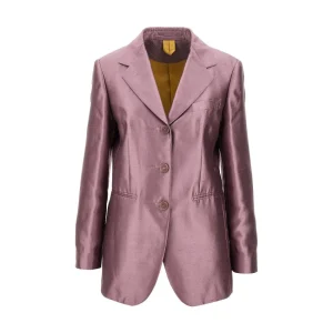 Clearance Shantung single-breasted jacket Jackets