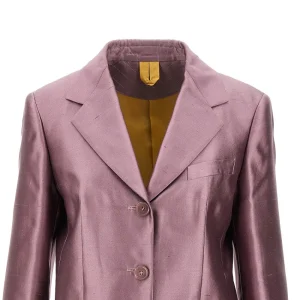 Clearance Shantung single-breasted jacket Jackets