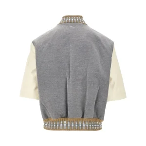 Fashion Short-sleeved Varsity Jacket Jackets