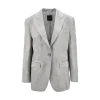 New Shot satin single-breasted jacket Jackets