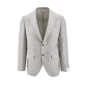 Sale Silk and cashmere single-breasted jacket Jackets
