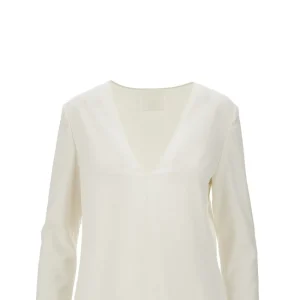 New Silk blouse with knotted cuffs Tops