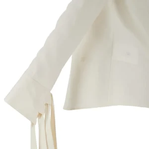 New Silk blouse with knotted cuffs Tops
