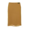 Fashion Silk creponne knee-length skirt Skirts