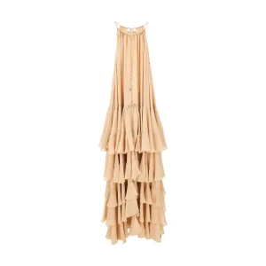 Best Silk flounced maxi dress Dresses