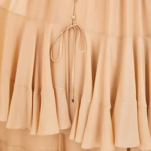 Best Silk flounced maxi dress Dresses
